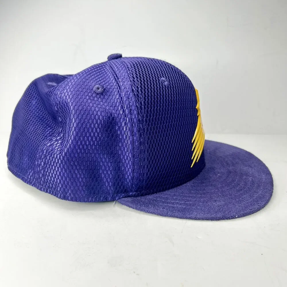 Phoenix Suns New Era 59Fifty  73/4 Fitted Hat Cap Purple Orange Flame Logo NBA